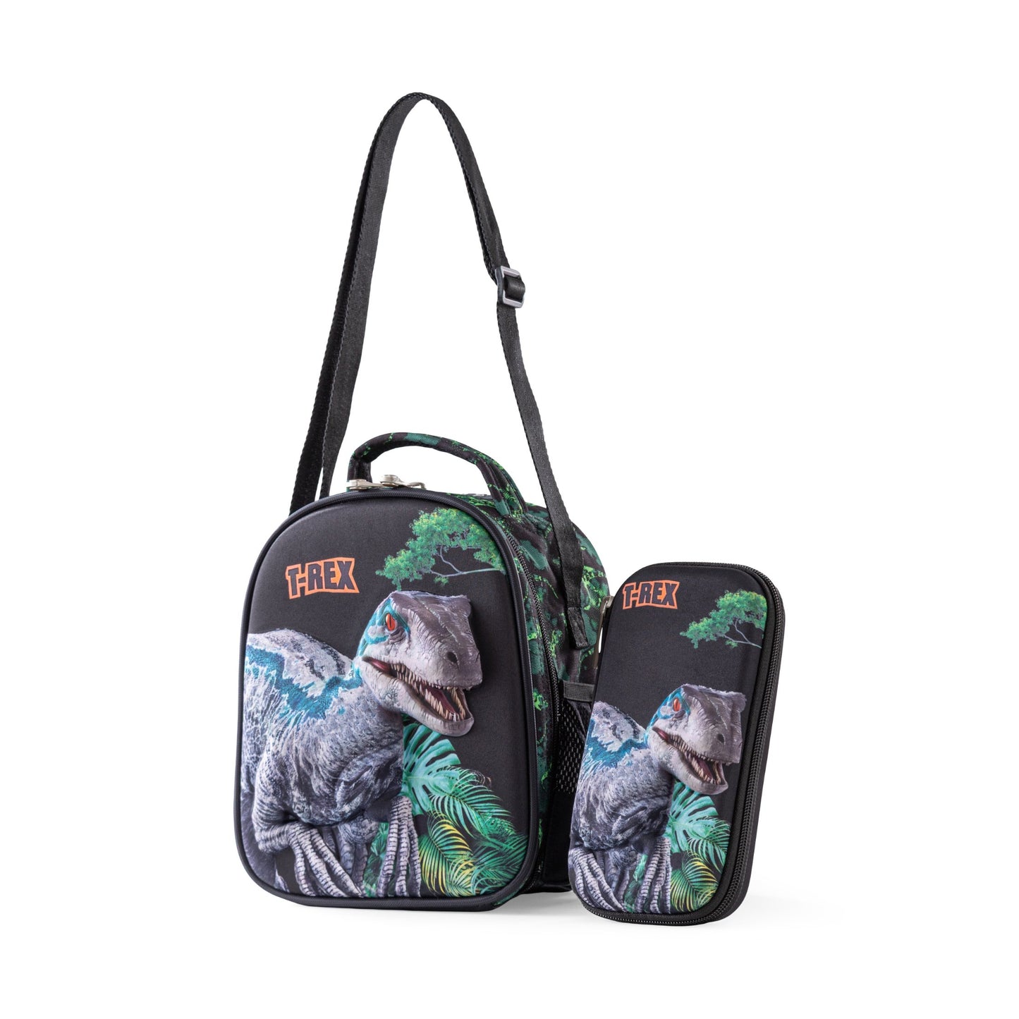 T-Rex pencil case & launch bag