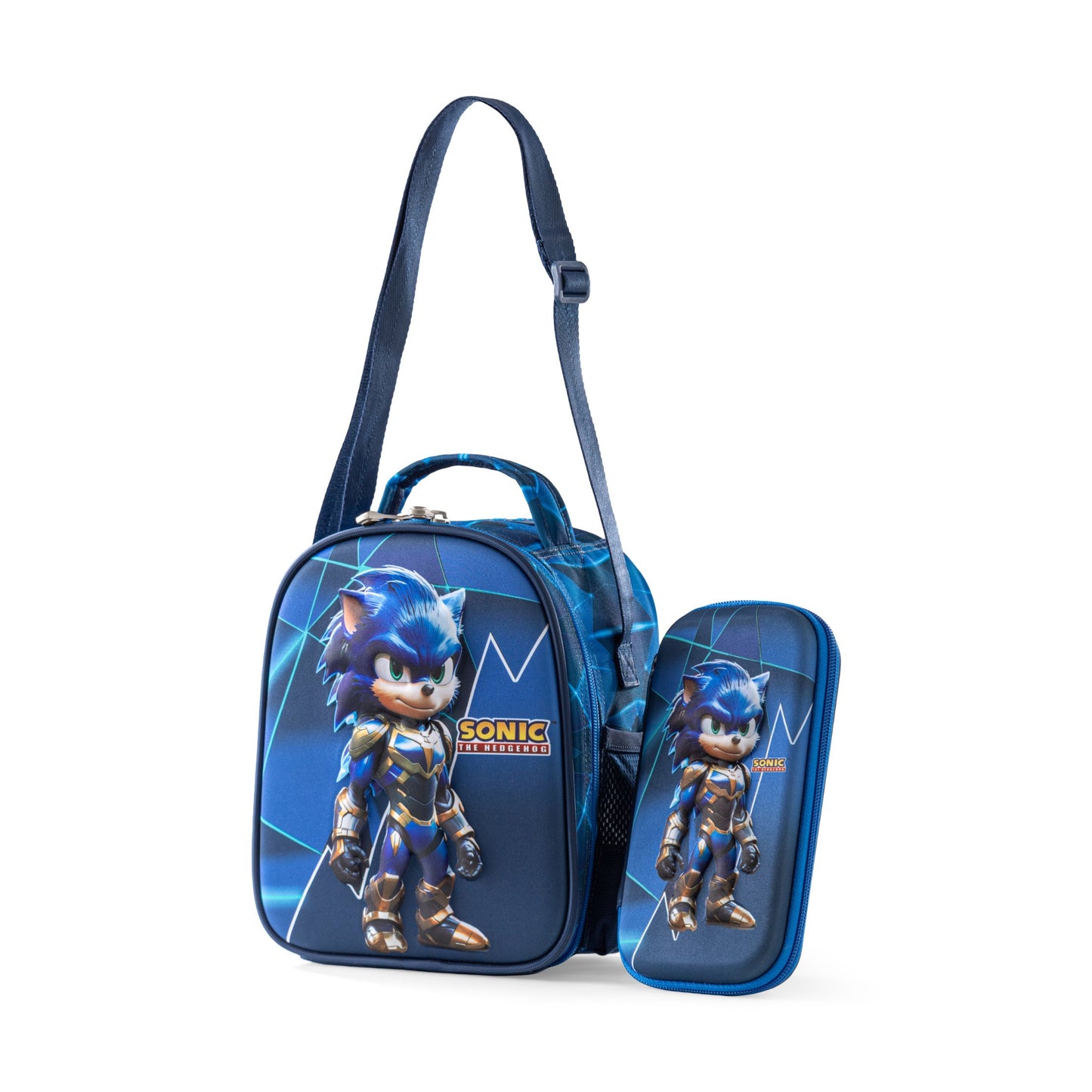 Sonic pencil case & launch bag