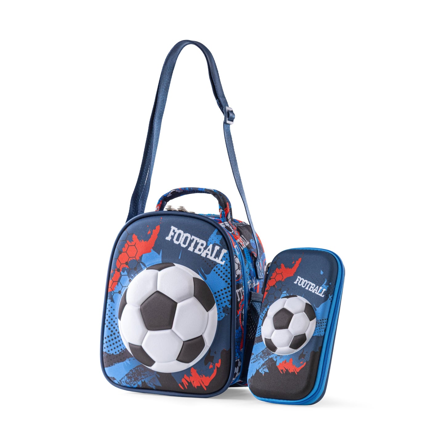 Football pencil case & launch bag