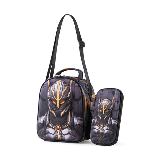 F.Metal pencil case & launch bag