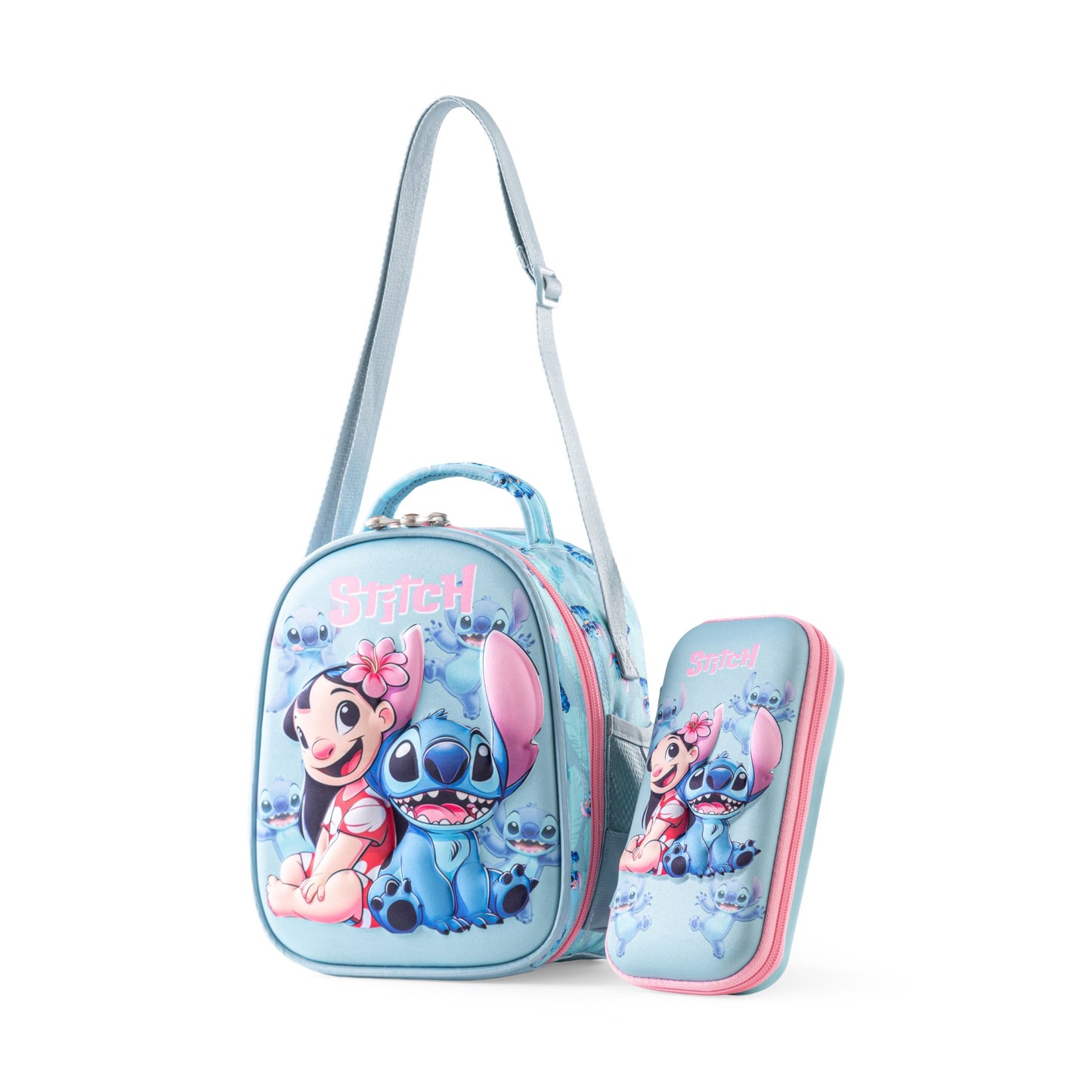 Stitch pencil case & launch bag