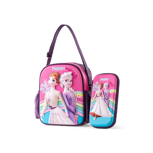 C25- Frozen Pink pencil case & launch bag