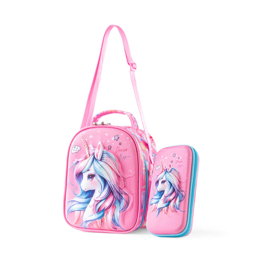 Unicorn pencil case & launch bag